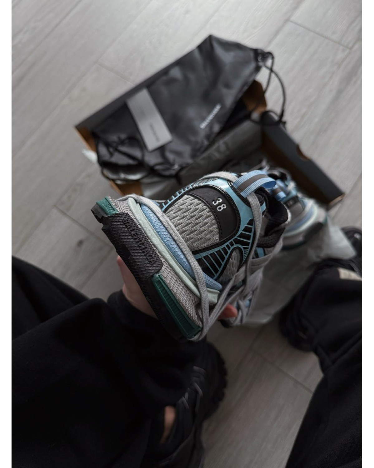 Balenciaga 3XL Extreme Lace Blue/Multicolor