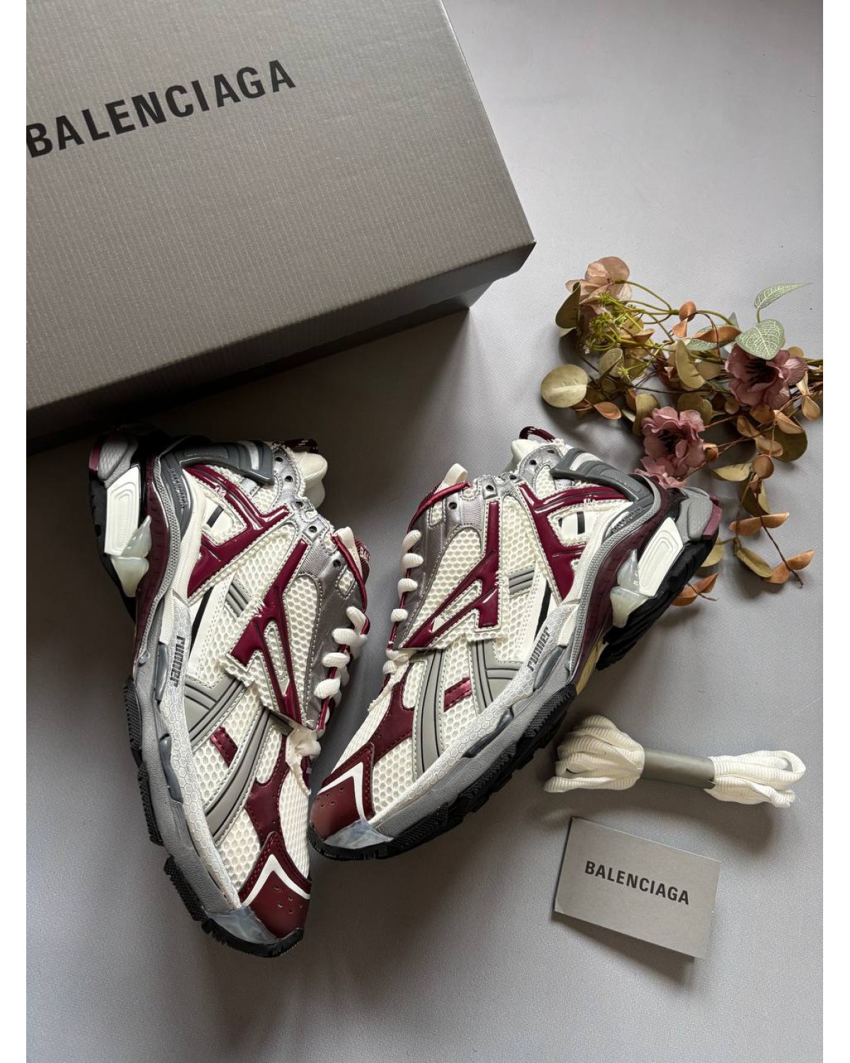 Balenciaga Runner Burgundy Grey
