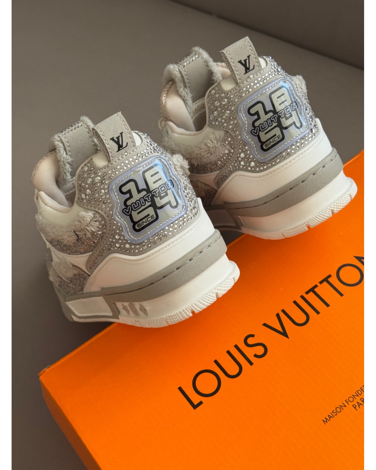 Louis Vuitton  1854 Trainer Grey White Swarovski Monogram