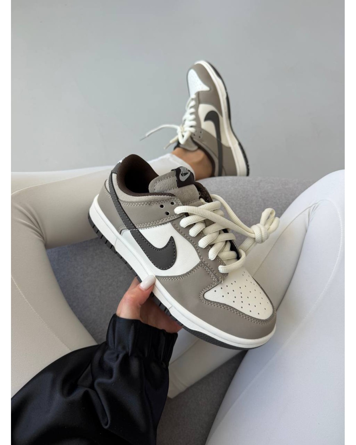 Nike Sb Dunk Grey/White/Black Swoosh