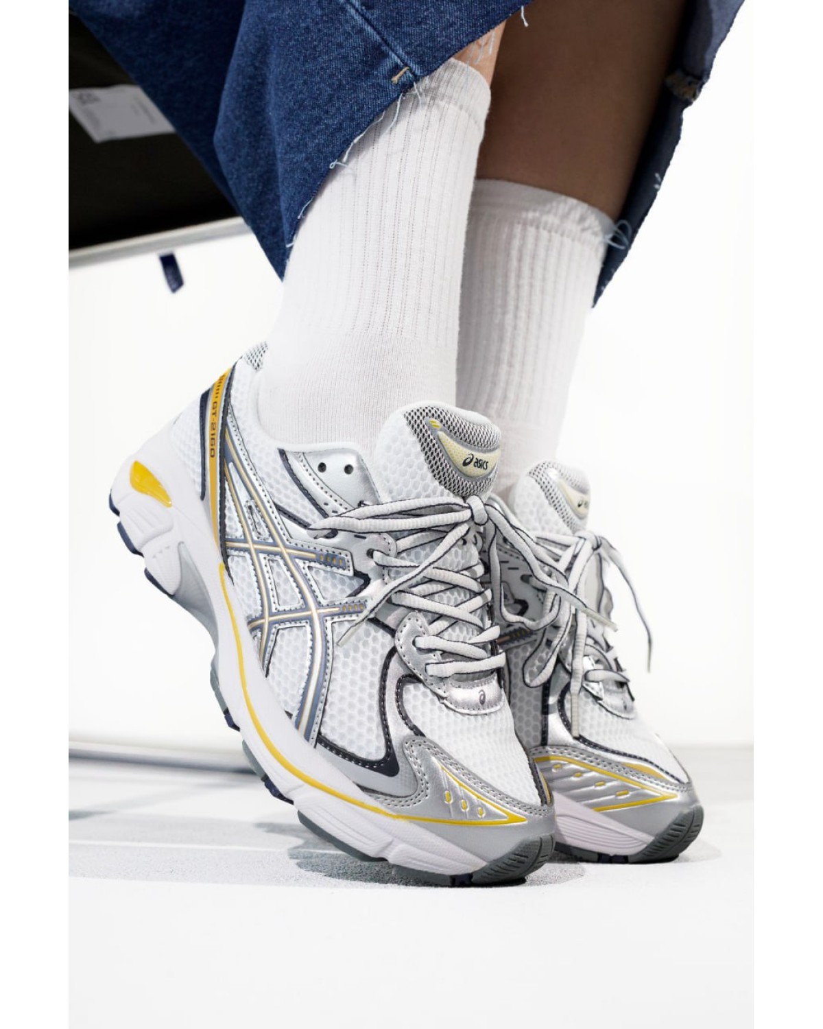 Asics GT-2160 White/Silver/Yellow