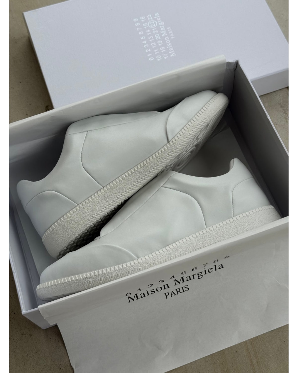 Maison Margiela White Black Paint