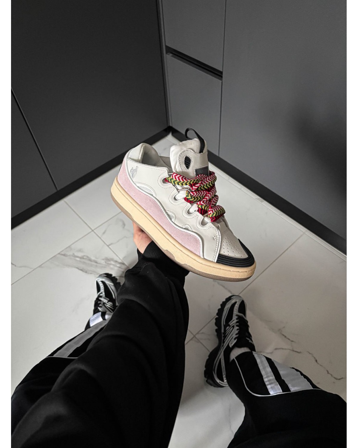 Lanvin Curb Suede Trim