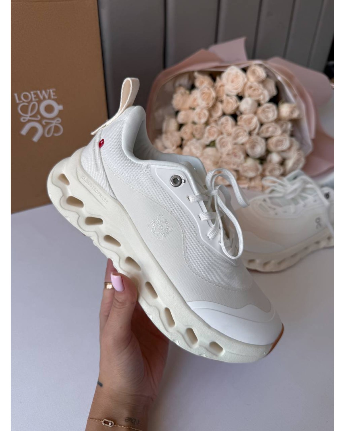 Loewe x Cloudfit White Beige