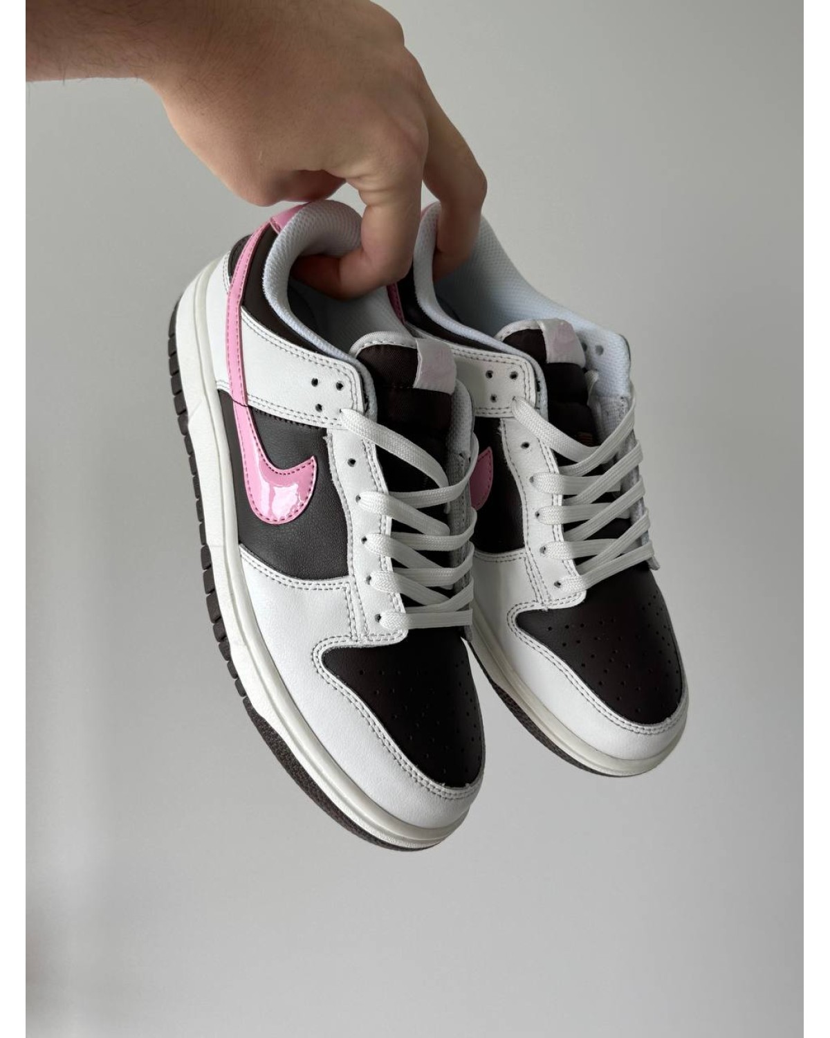 Nike SB Dunk White Brown Pink