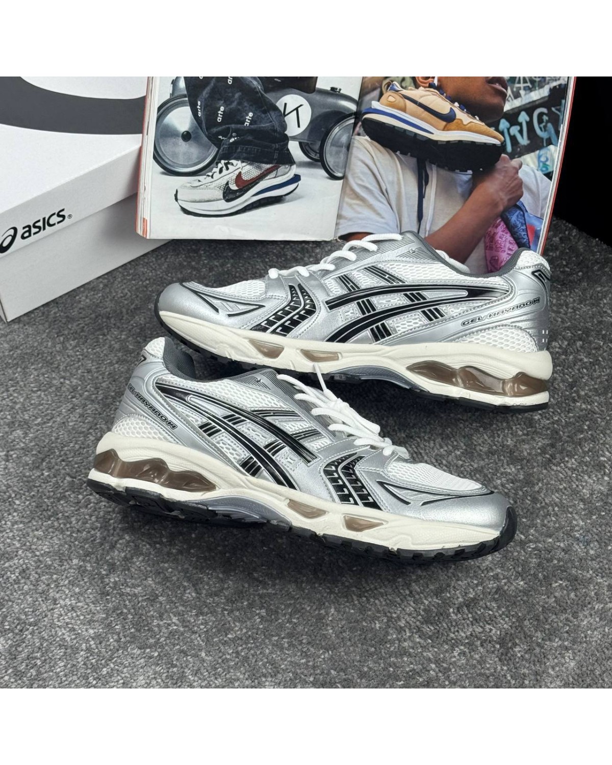 Asics Gel Kayano 14 White Silver Asics Gel Kayano 14 White Silver