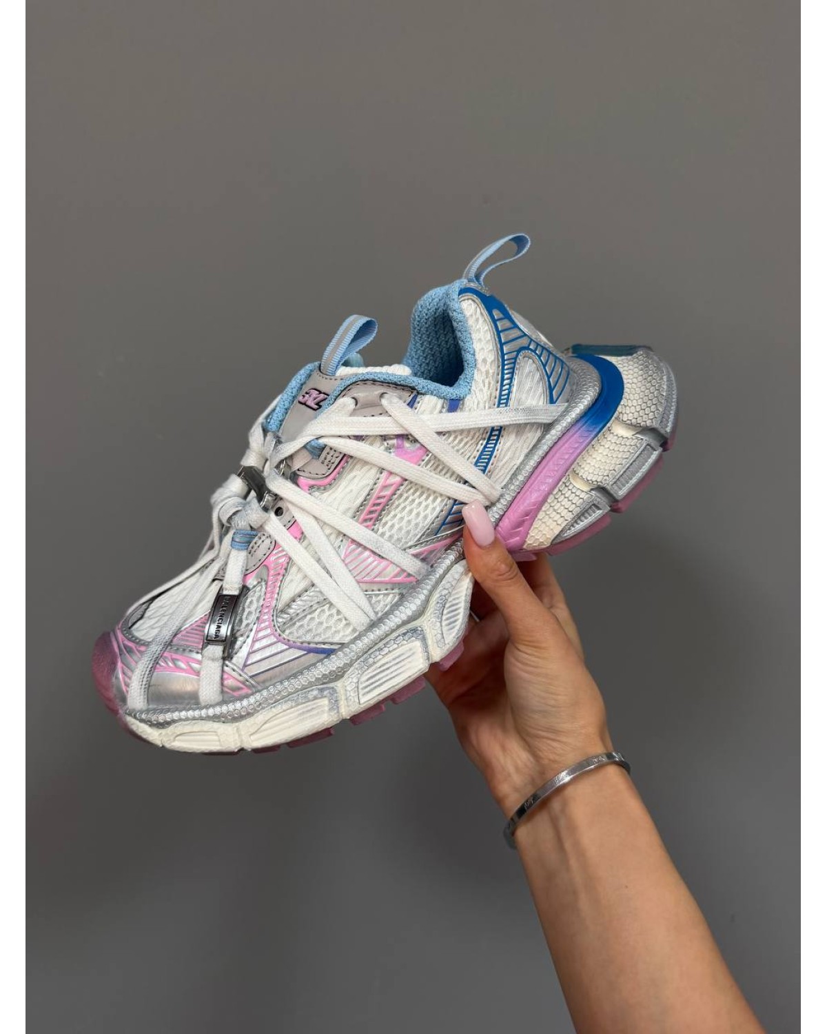Balenciaga 3XL Extreme Laces Candy Pink/Blue
