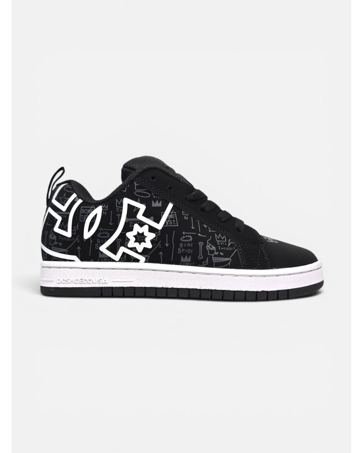 DC Shoes Court Graffik Black White