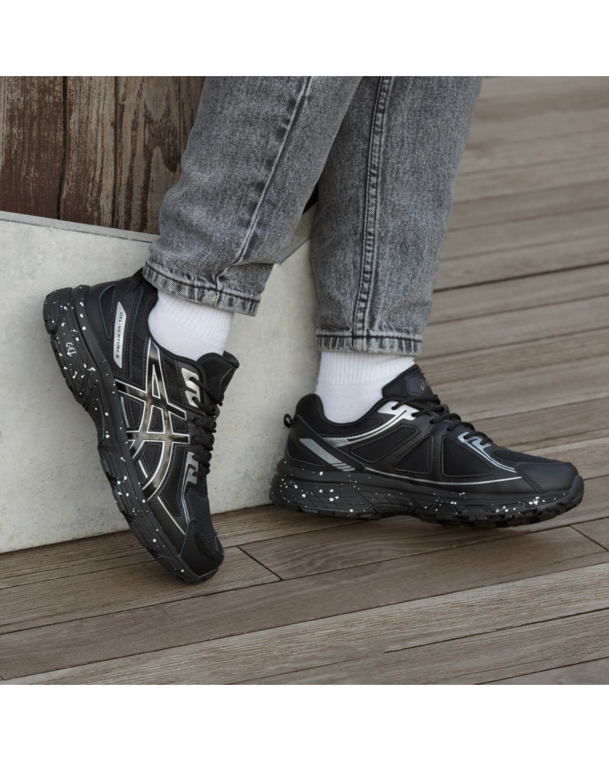 Asics Gel Venture 6 Black White Asics Gel Venture 6 Black White
