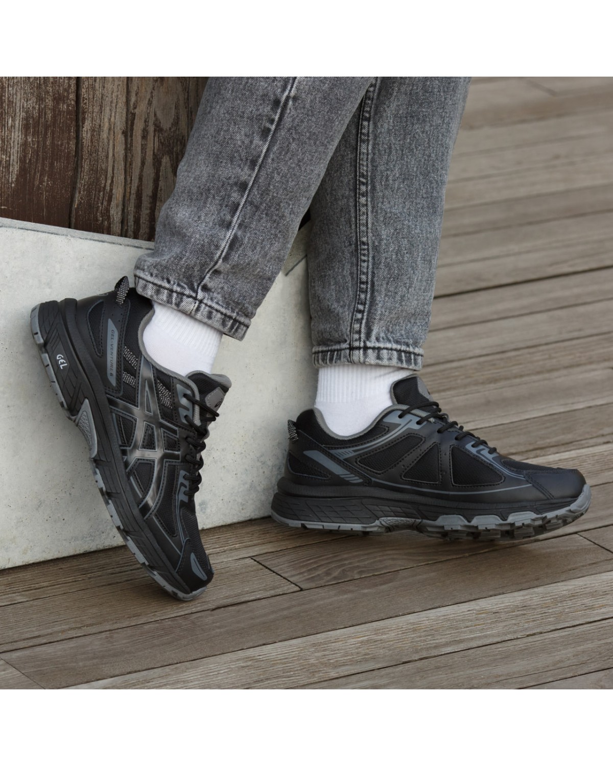 Asics Gel Venture 6 Black Grey