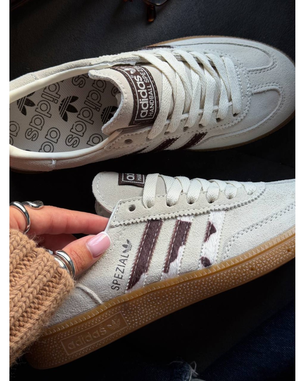 Adidas Spezial Cow Print Beige Brown Adidas Spezial Cow Print Beige Brown