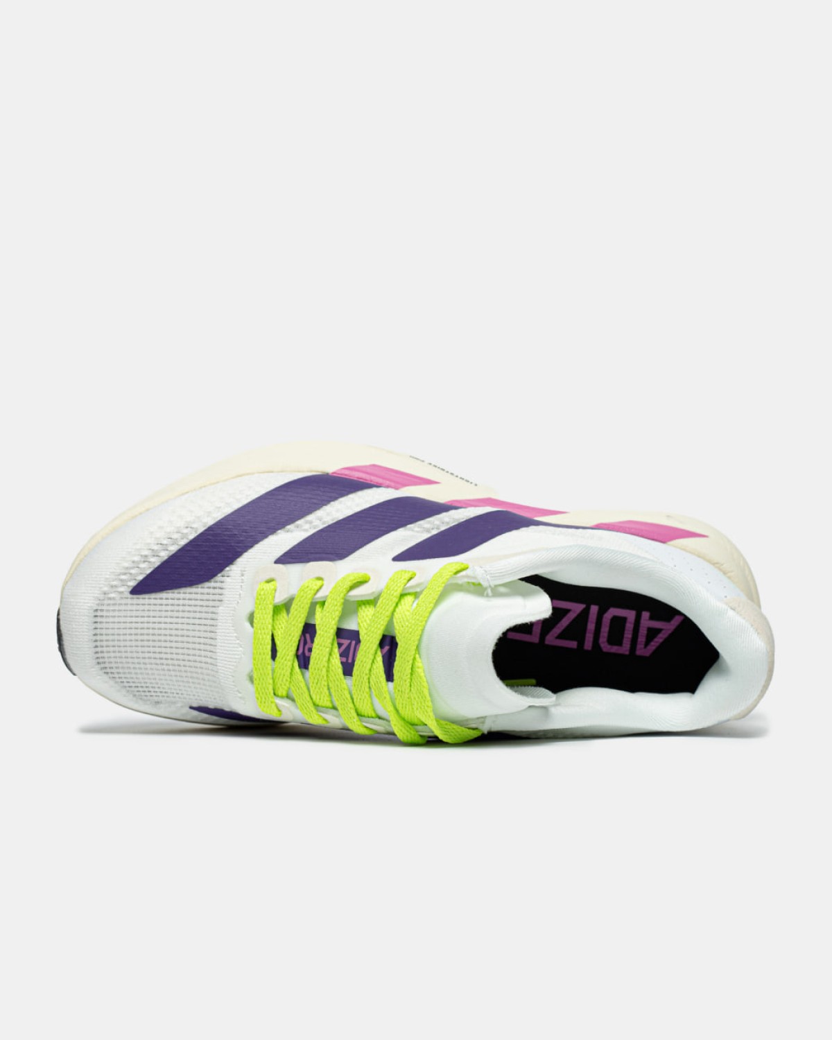 Adidas Adizero Evo SL «Cloud White / Collegiate Purple / Lime Bur Adidas Adizero Evo SL «Cloud White / Collegiate Purple / Lime Bur