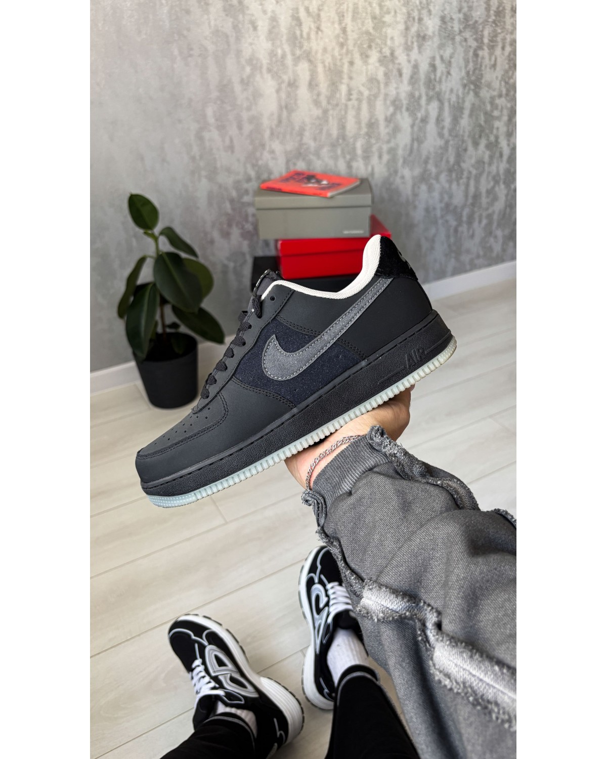Nike Air Force 1 Low Black/Anthracite