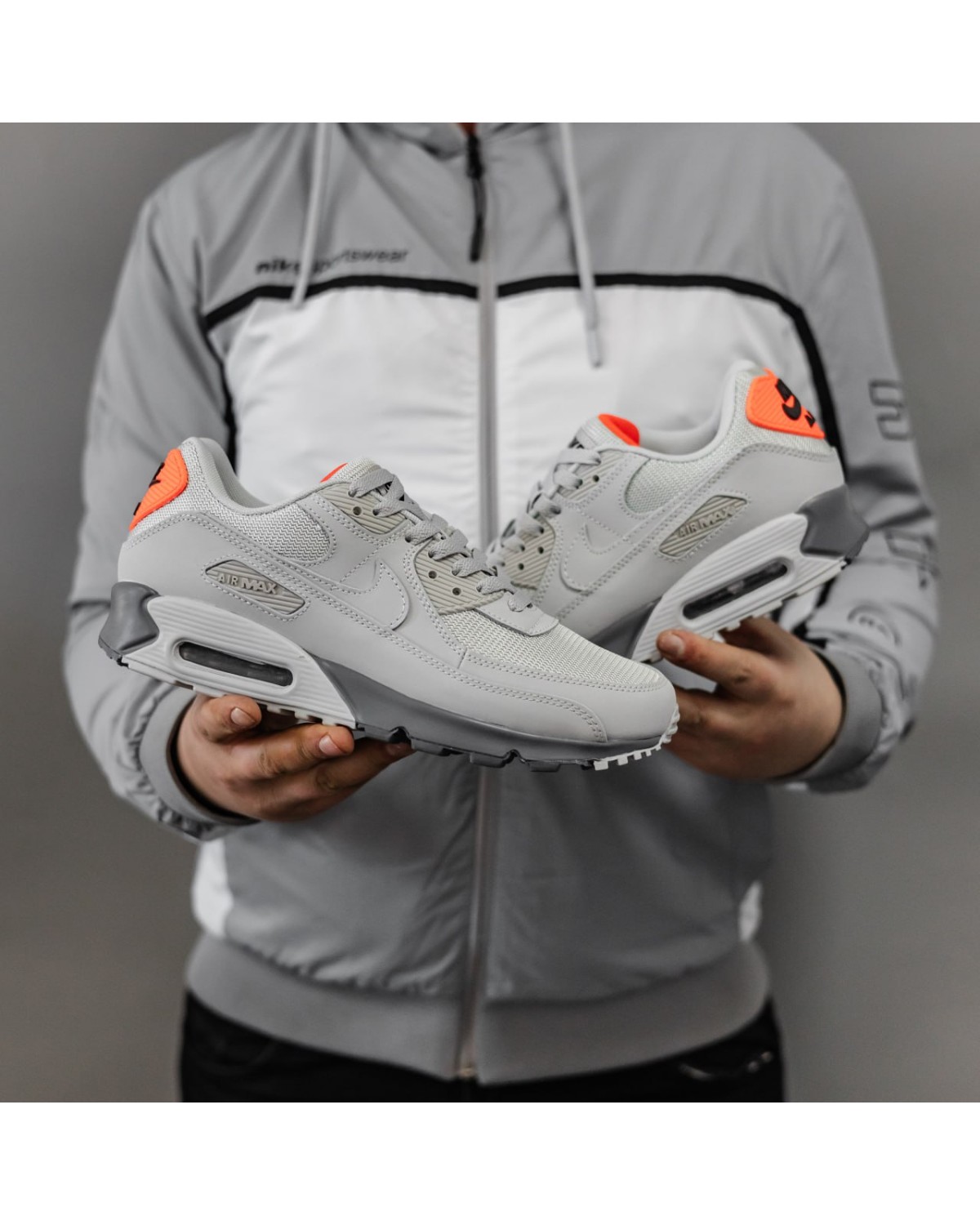 Nike Air Max 90 Grey Orange Nike Air Max 90 Grey Orange