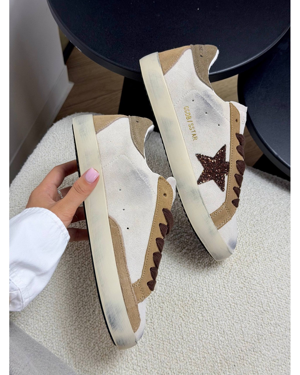 Golden Goose Superstar Beige Brown Golden Goose Superstar Beige Brown