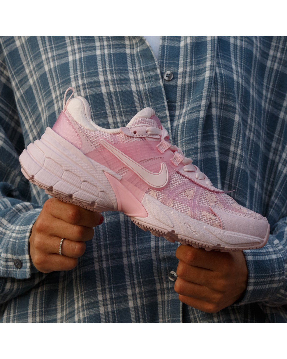 Nike V2K Run Pink Flowers