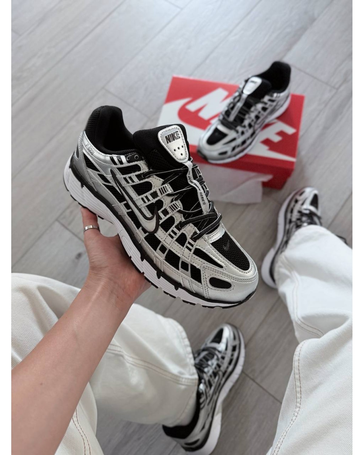 Nike P-6000 Metallic/Black