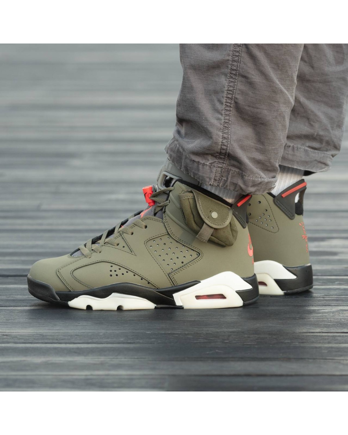 Air Jordan Retro 6 x Trawis Scott Haki
