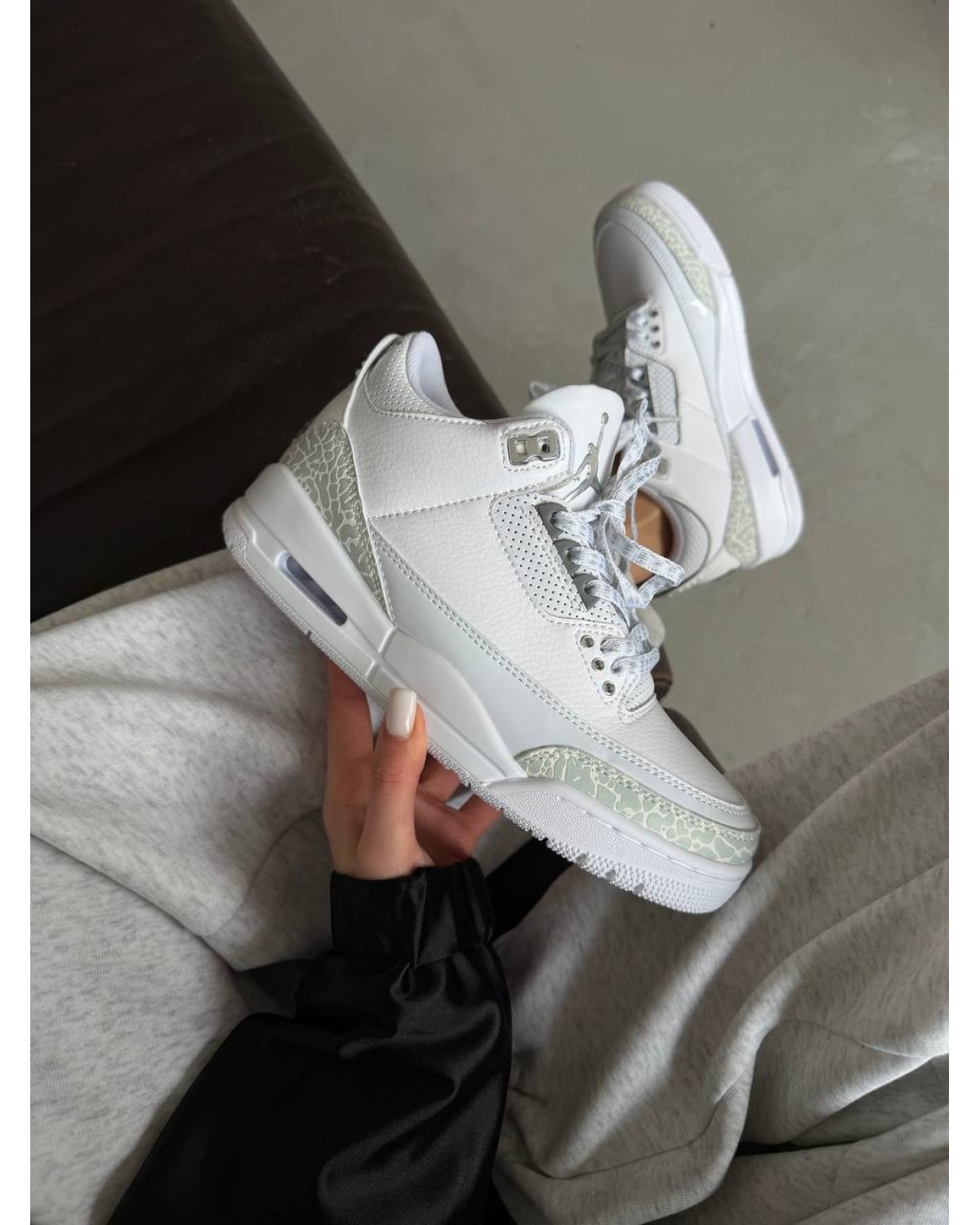 Nike Air Jordan Retro 3 White/Silver