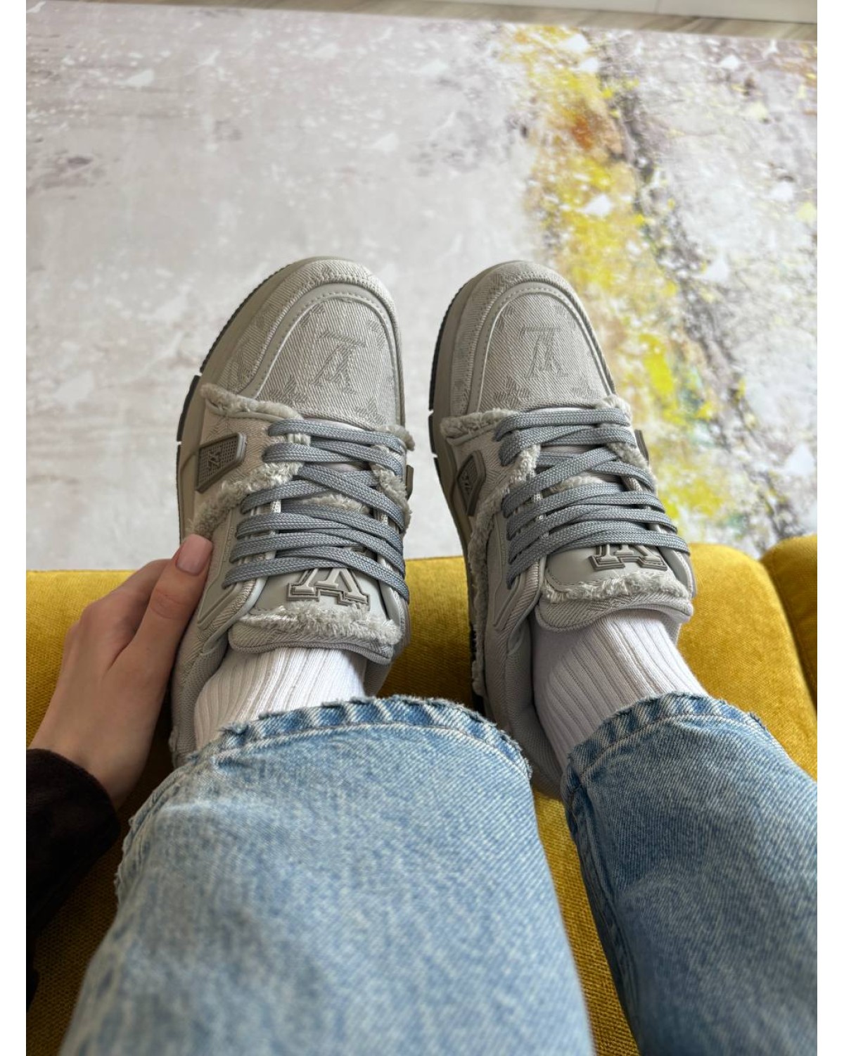 Louis Vuitton Trainer Grey Louis Vuitton Trainer Grey