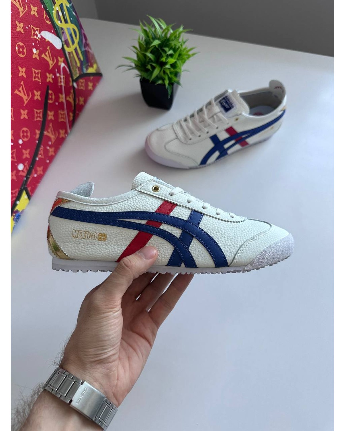 Asics Onitsuka Tiger Mexico 66 White Blue Red