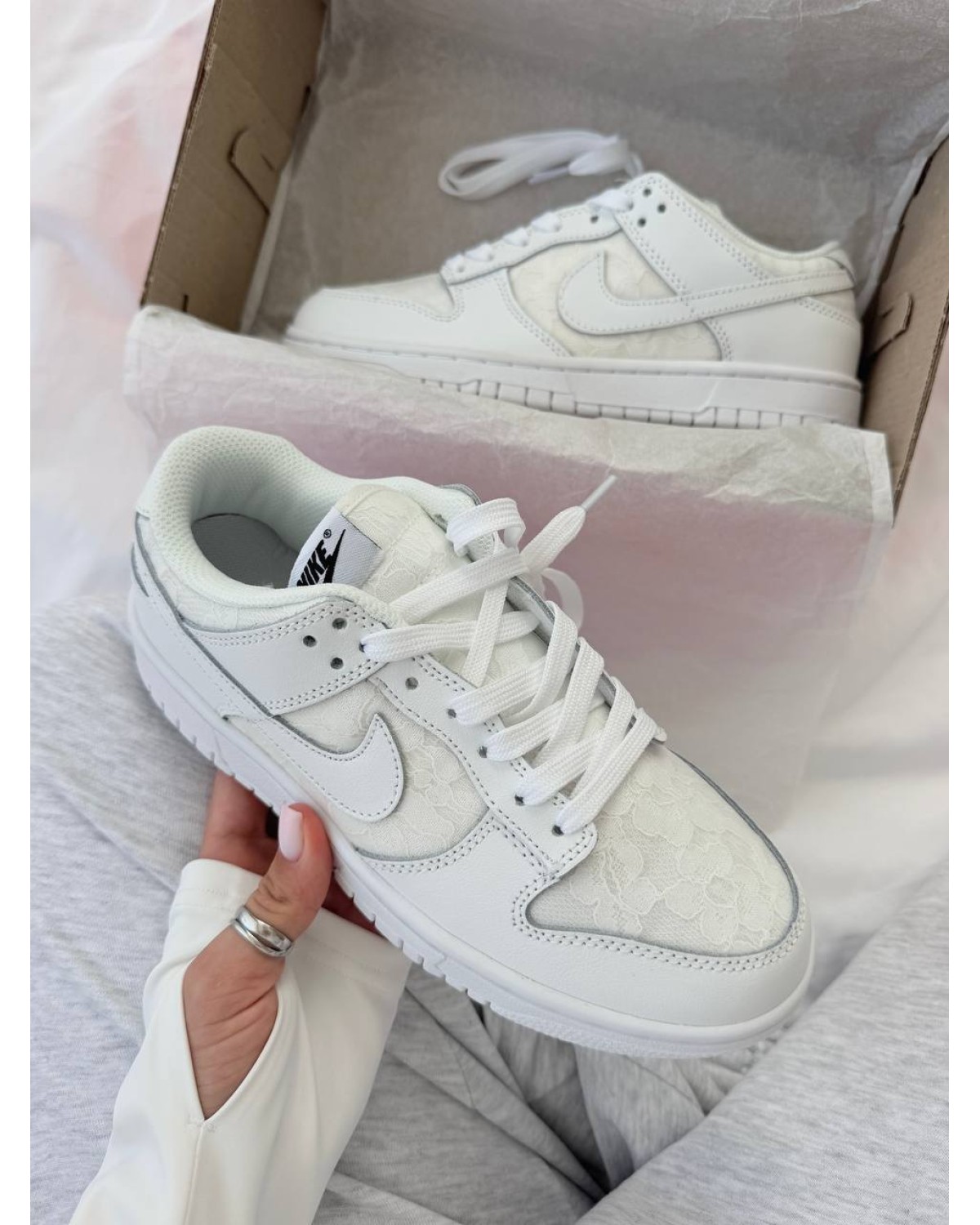 Nike Dunk Low "Lace Pack - Soft Pearl"