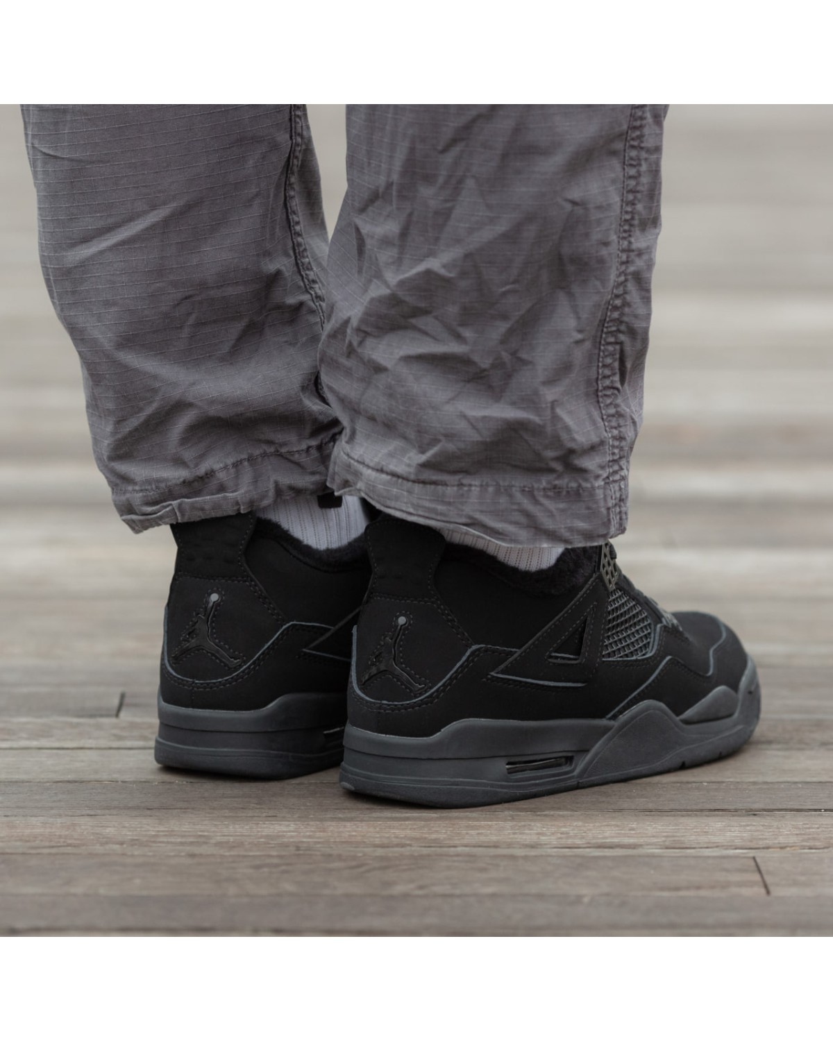 Air Jordan Retro 4 Fur  Black Cat
