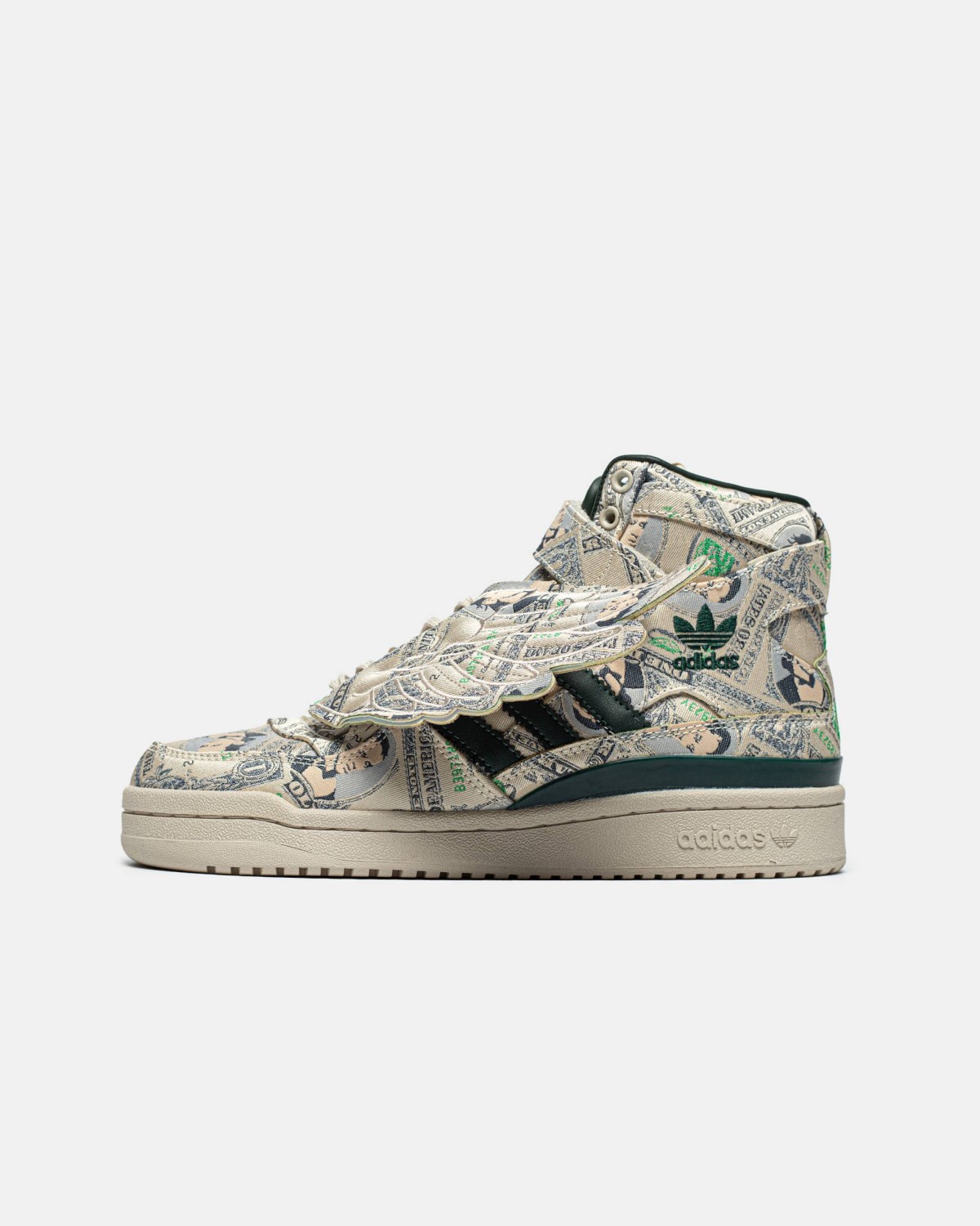 Adidas x Jeremy Scott Forum Wings 1.0 Money Green