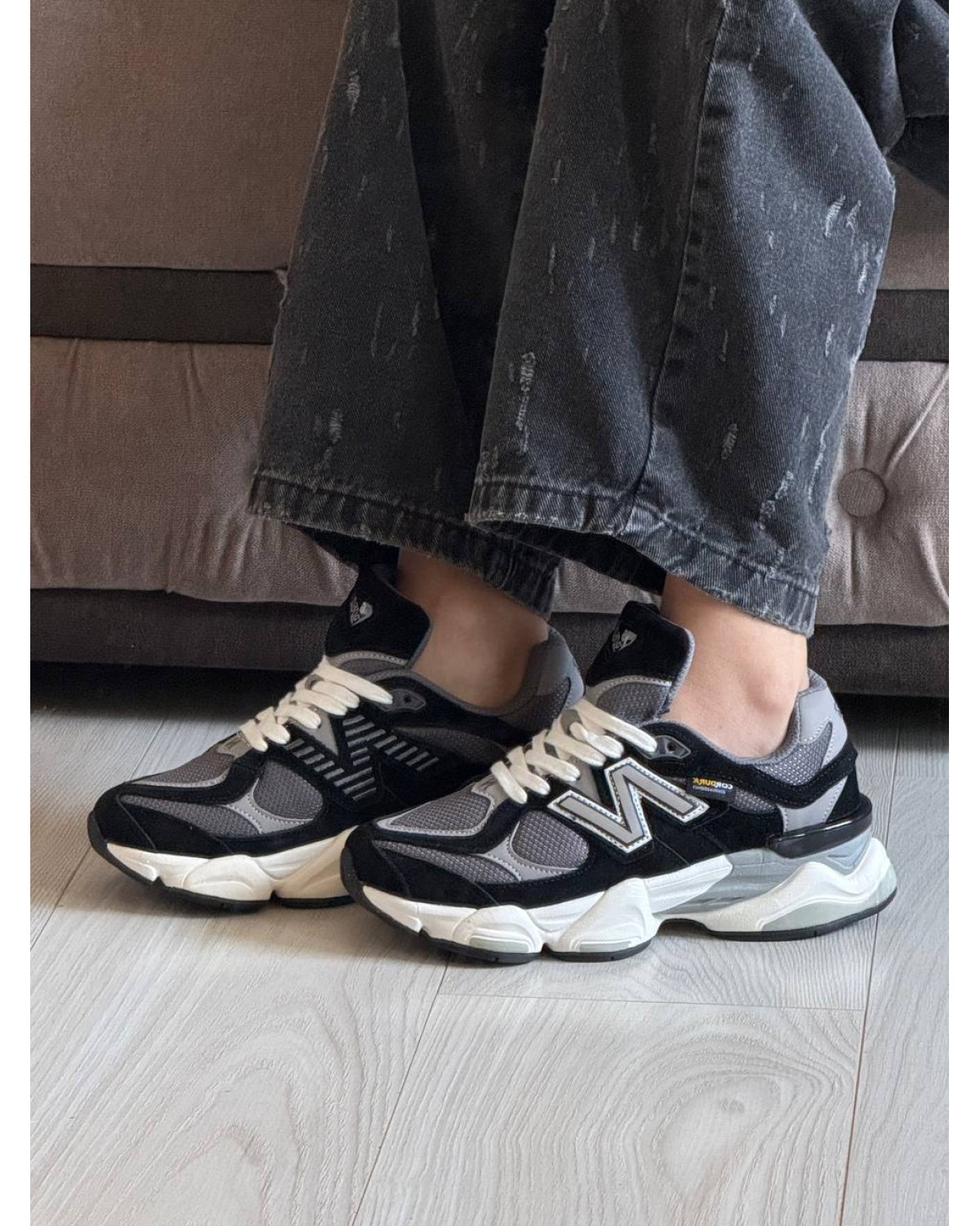 New Balance 9060 Cordura Black Grey White Thermo