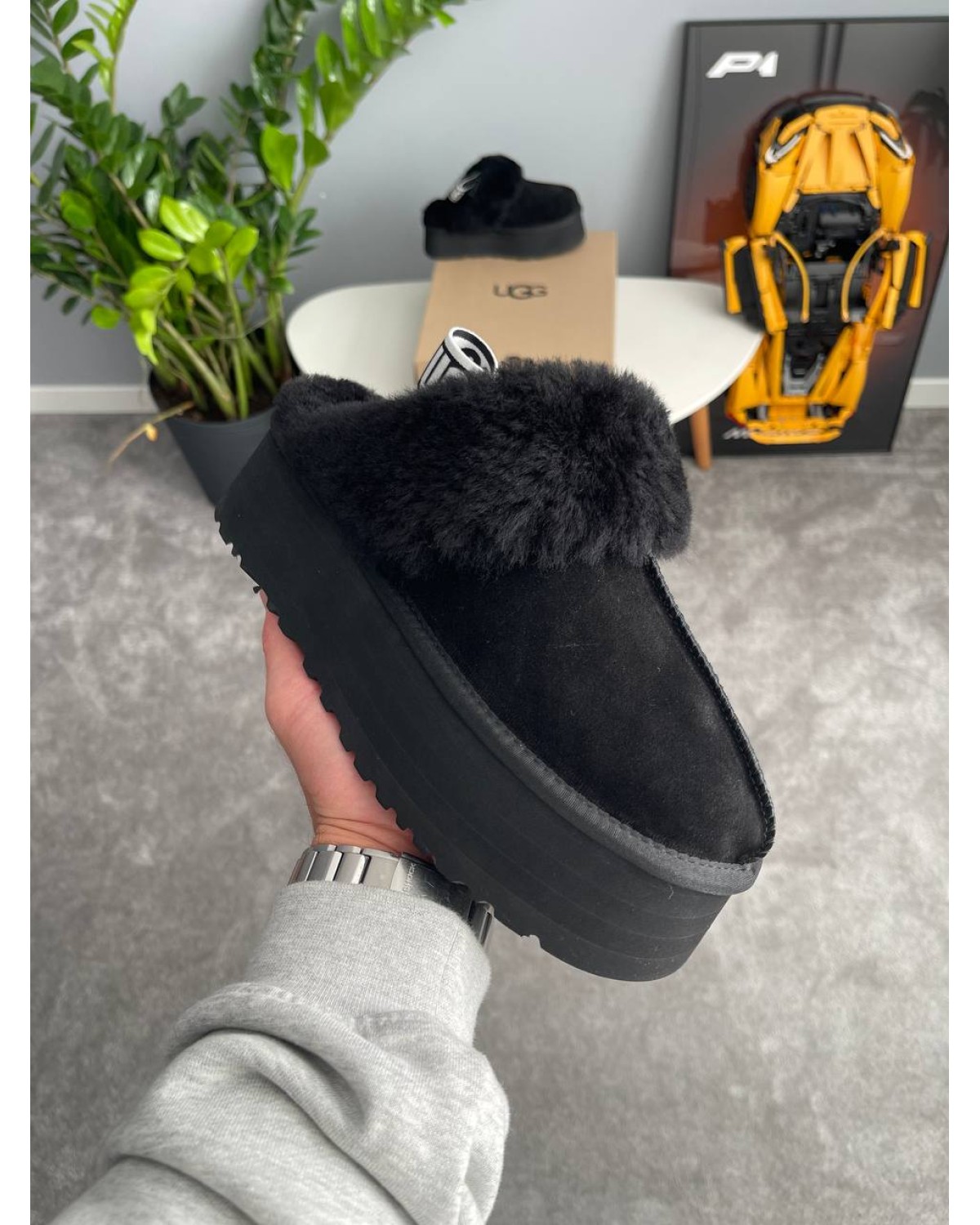 Ugg Funkette Slipper Platform Black
