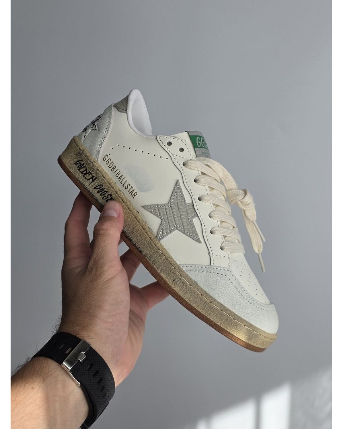 Golden Goose Ball Star Ivory/Silver