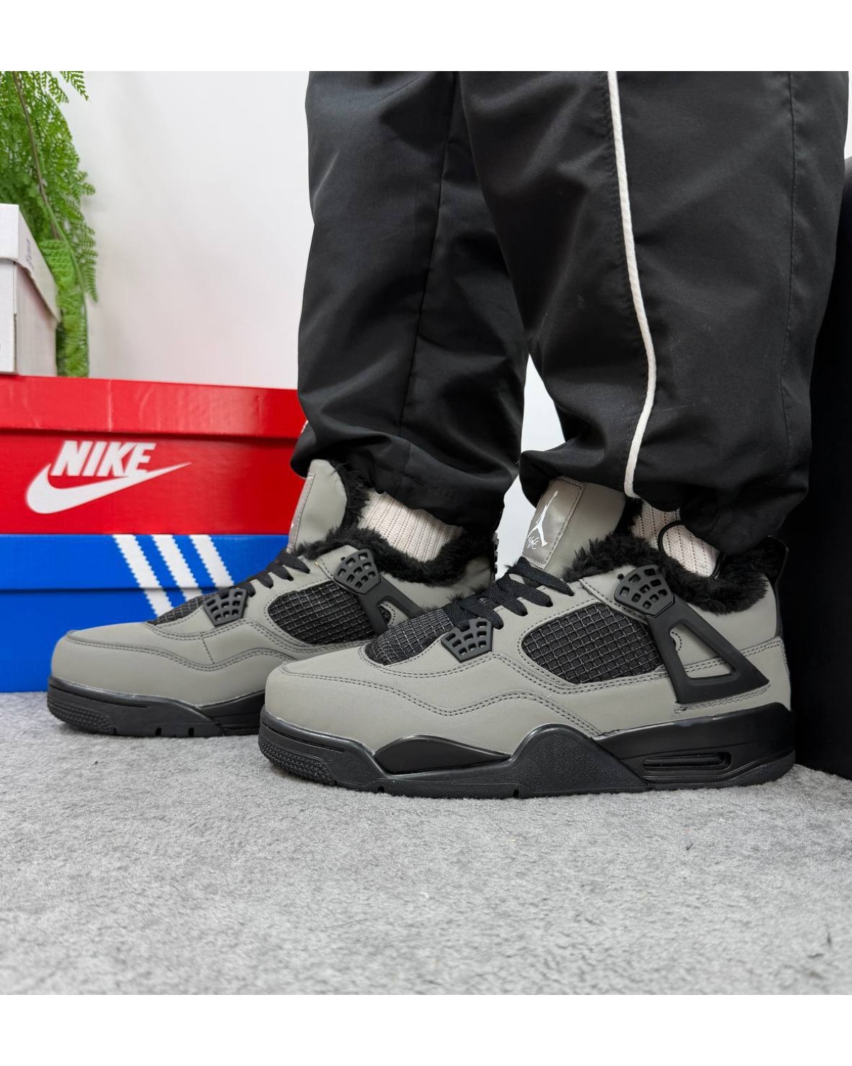 Nike Jordan 4 Black Grey Cat