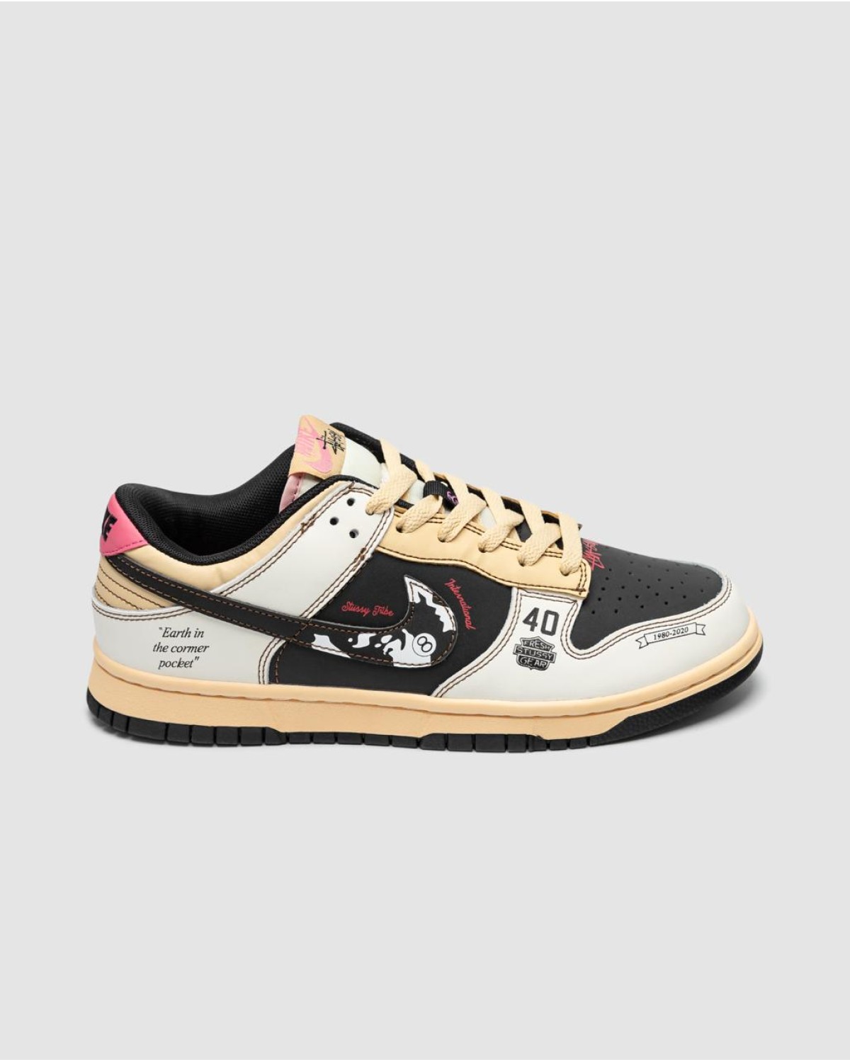 Nike SB Dunk Low x Stussy 40th Brown Grey Beige