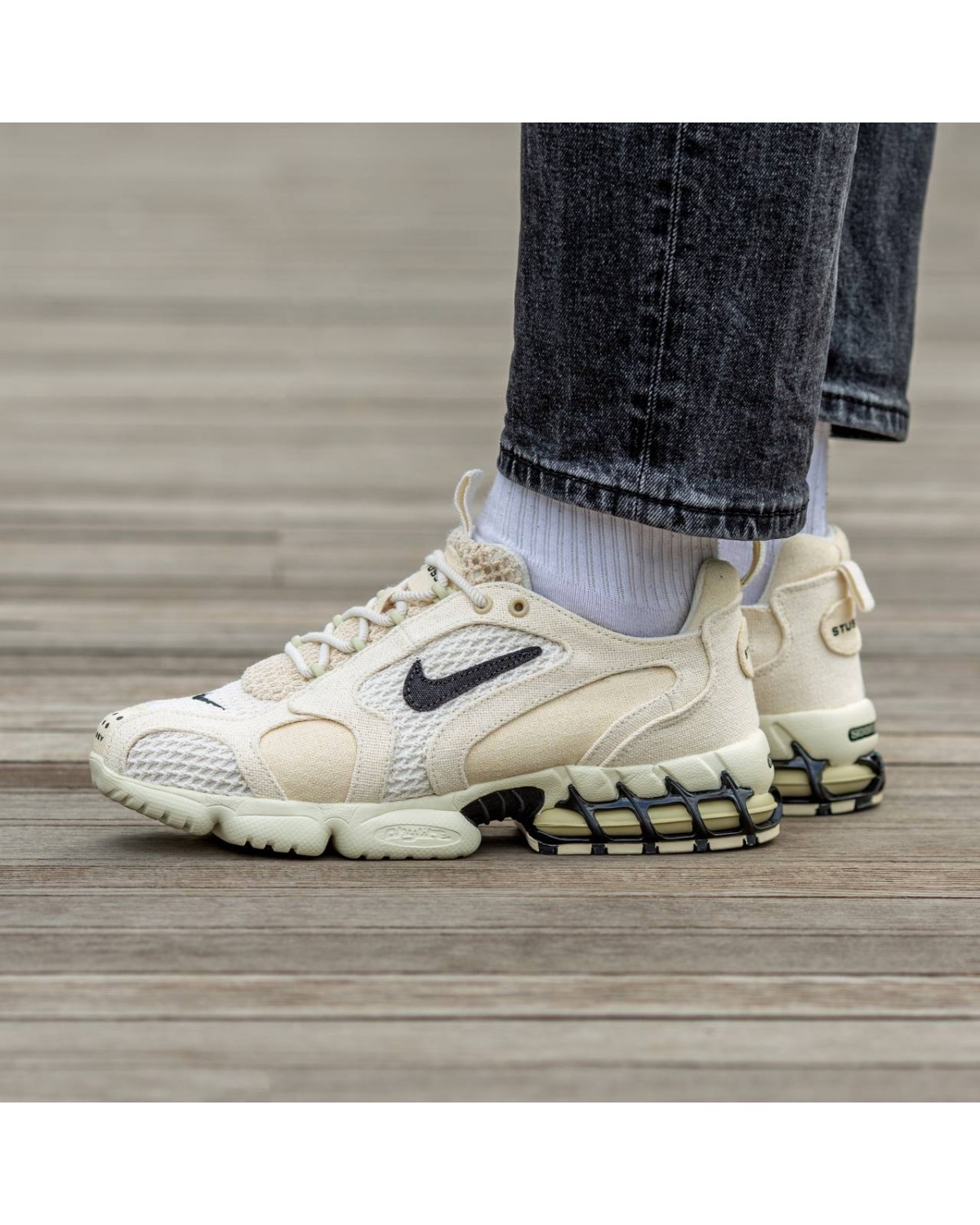 Nike Air Zoom Spiridon Cage 2 Stussy Beige