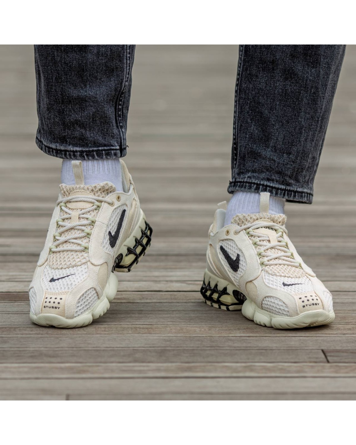 Nike Air Zoom Spiridon Cage 2 Stussy Beige