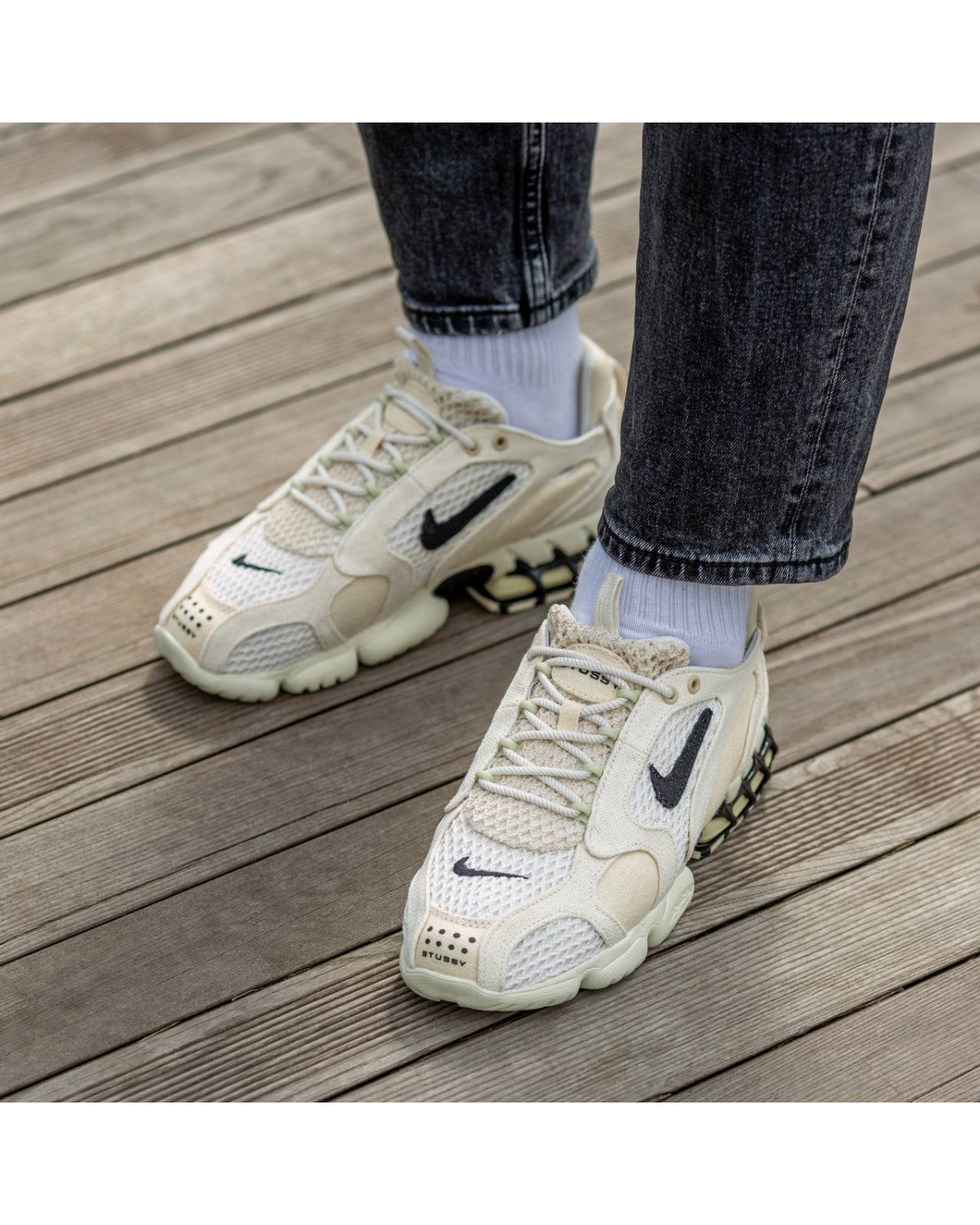Nike Air Zoom Spiridon Cage 2 Stussy Beige