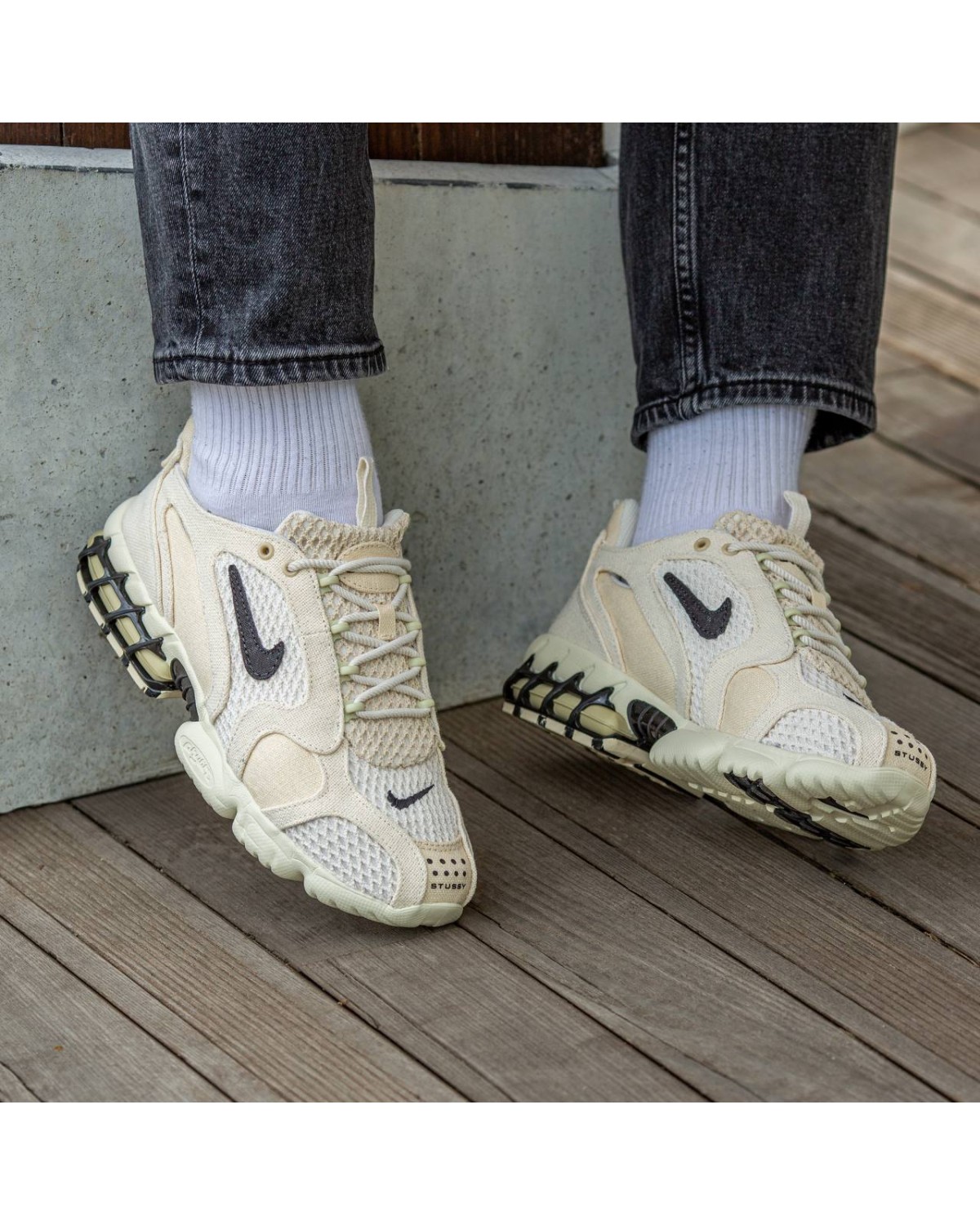Nike Air Zoom Spiridon Cage 2 Stussy Beige