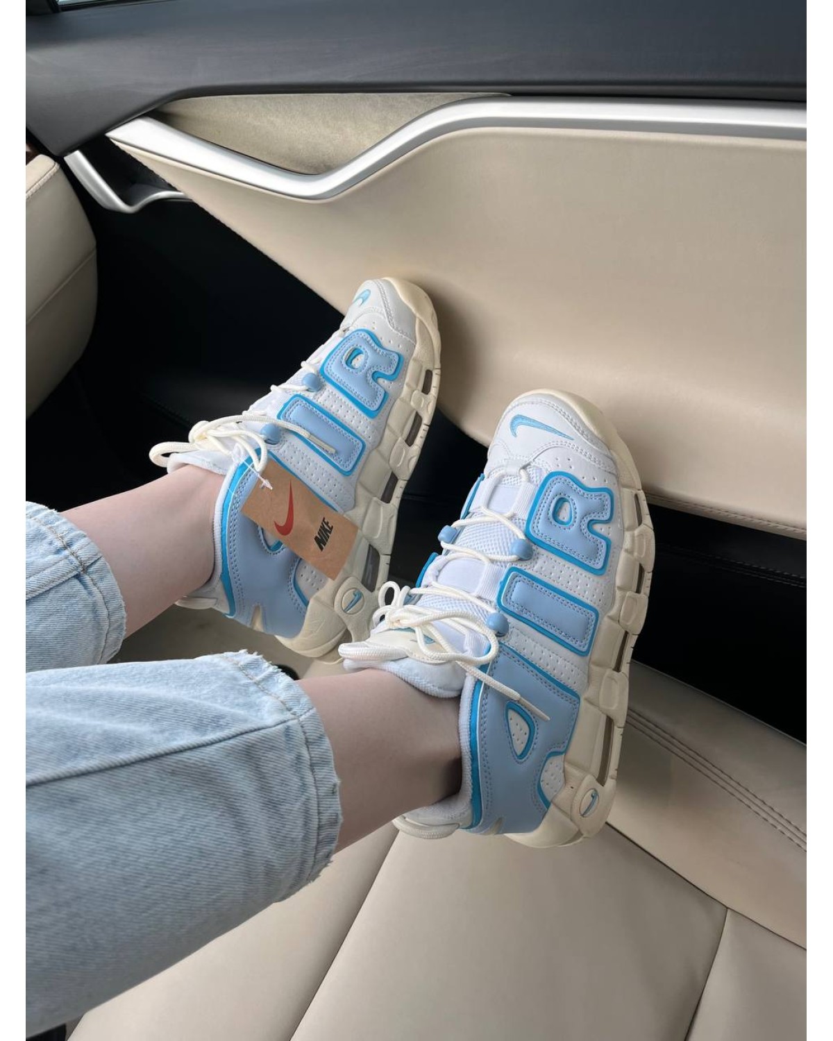 Nike Air More Uptempo White Blue