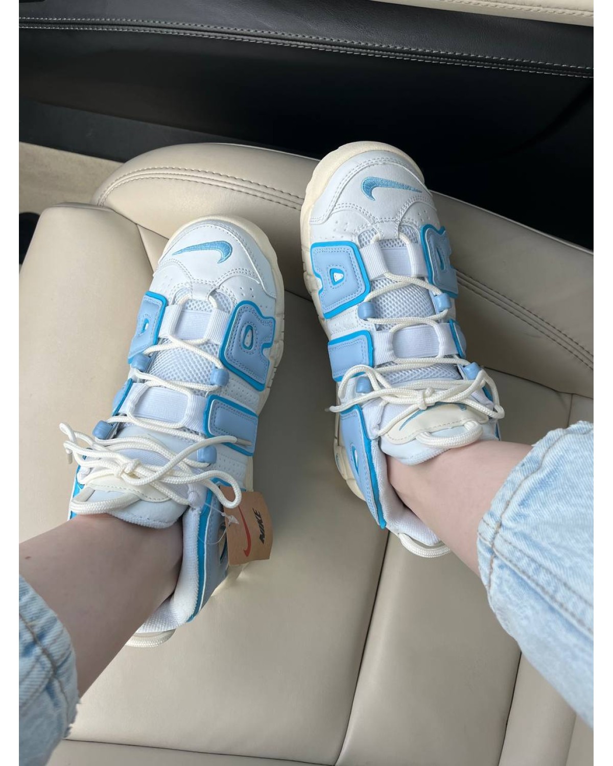 Nike Air More Uptempo White Blue