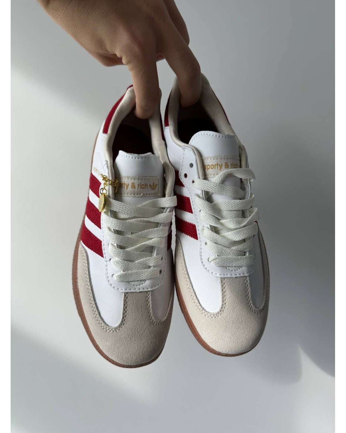 Adidas x Sporty & Rich White Red
