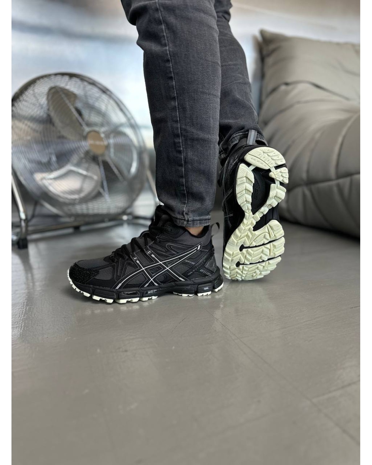 Asics Gel-Kahana 8 High Black Grey Fur Asics Gel-Kahana 8 High Black Grey Fur