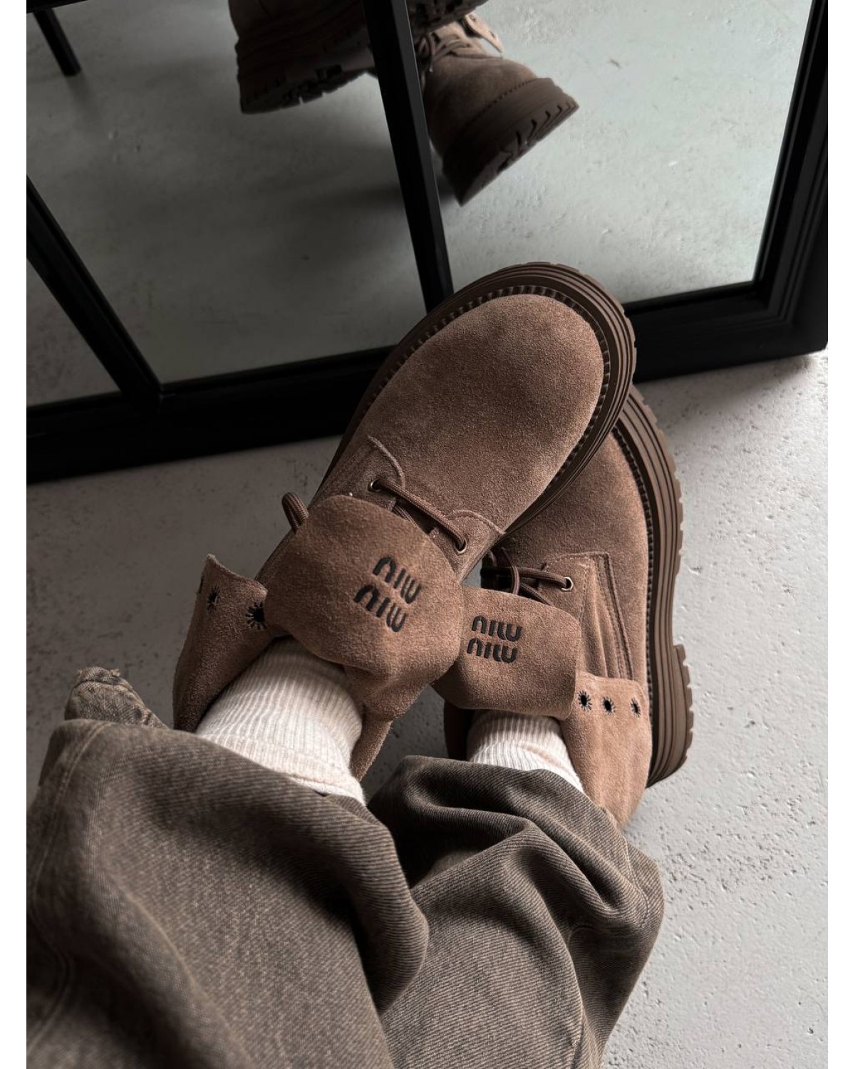 Miu Miu Boots Light brown