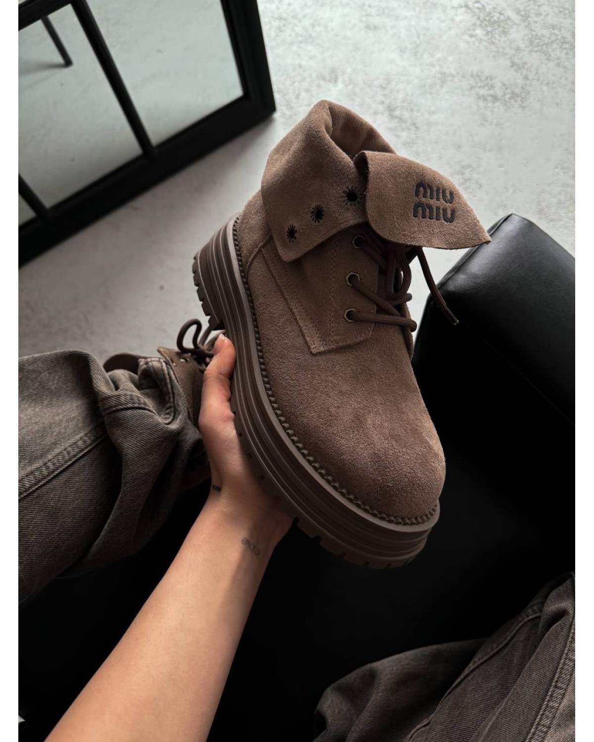 Miu Miu Boots Light brown