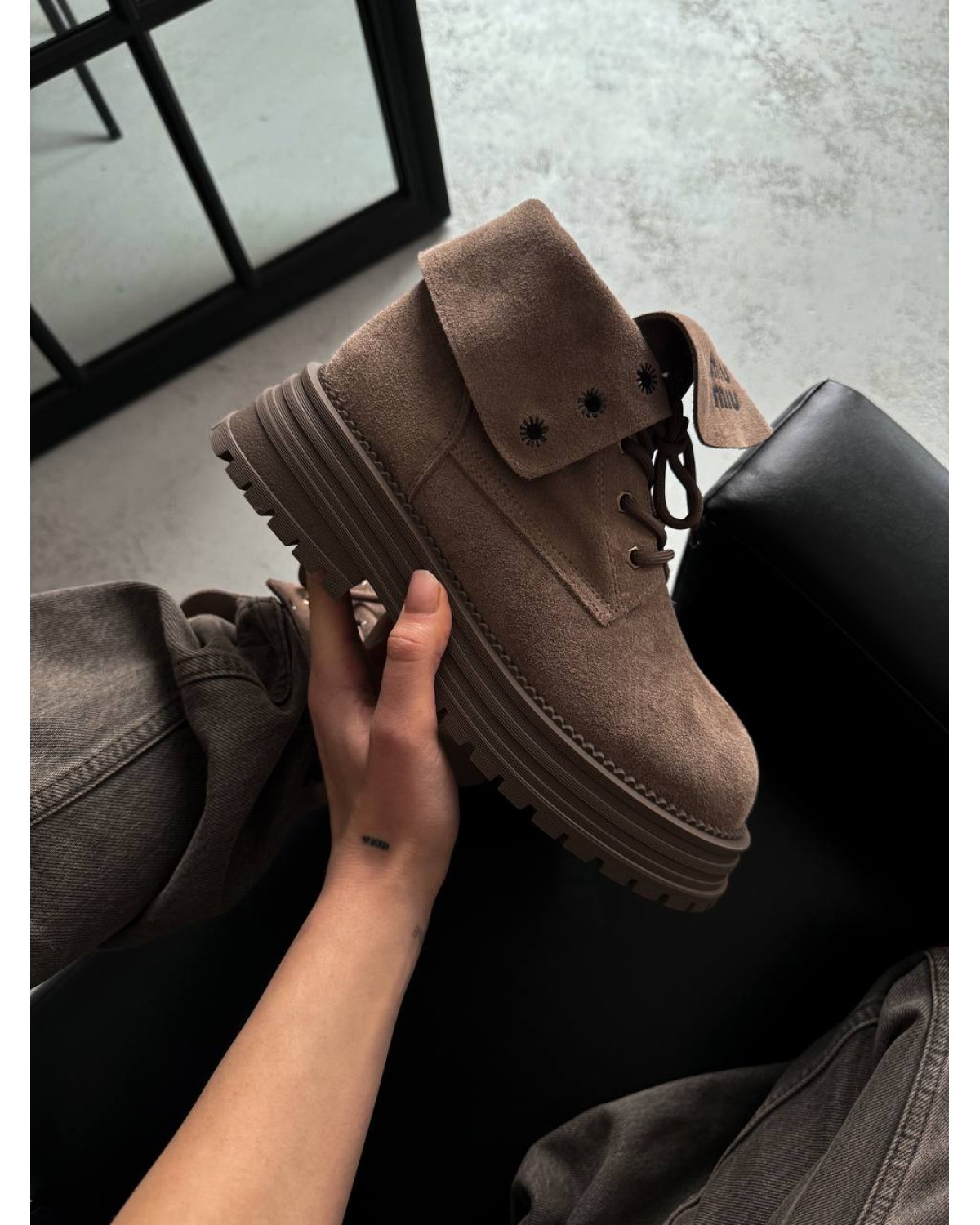 Miu Miu Boots Light brown