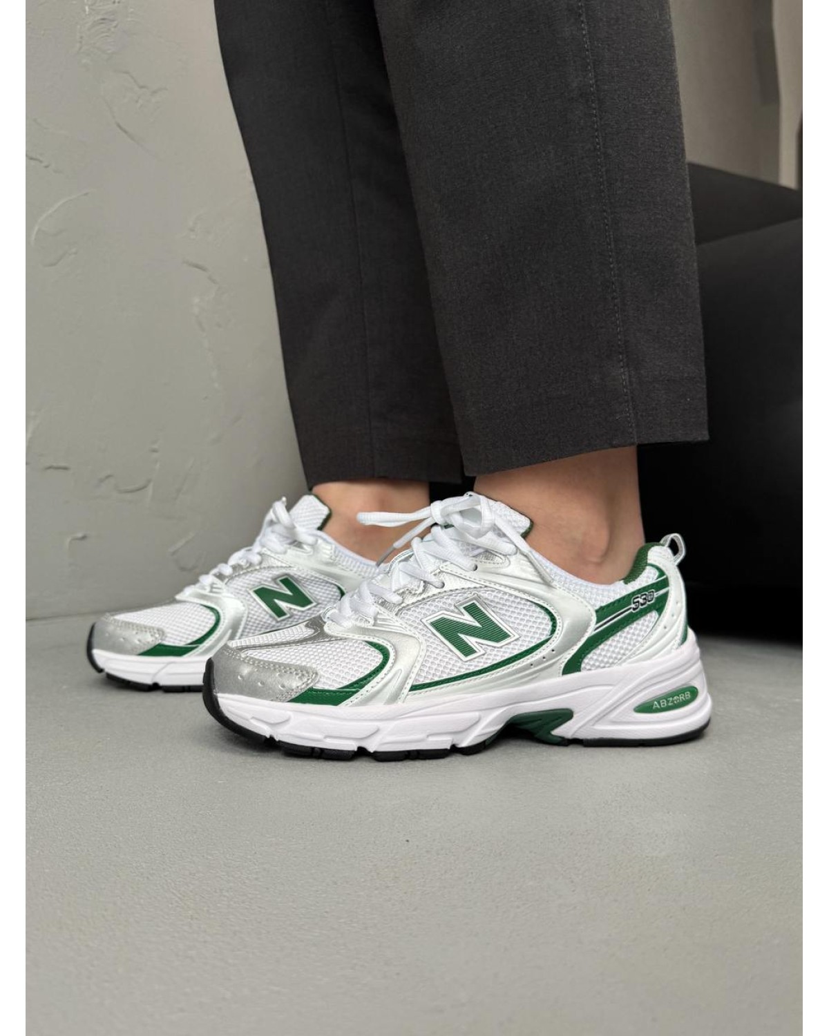 New Balance 530 Silver/Green