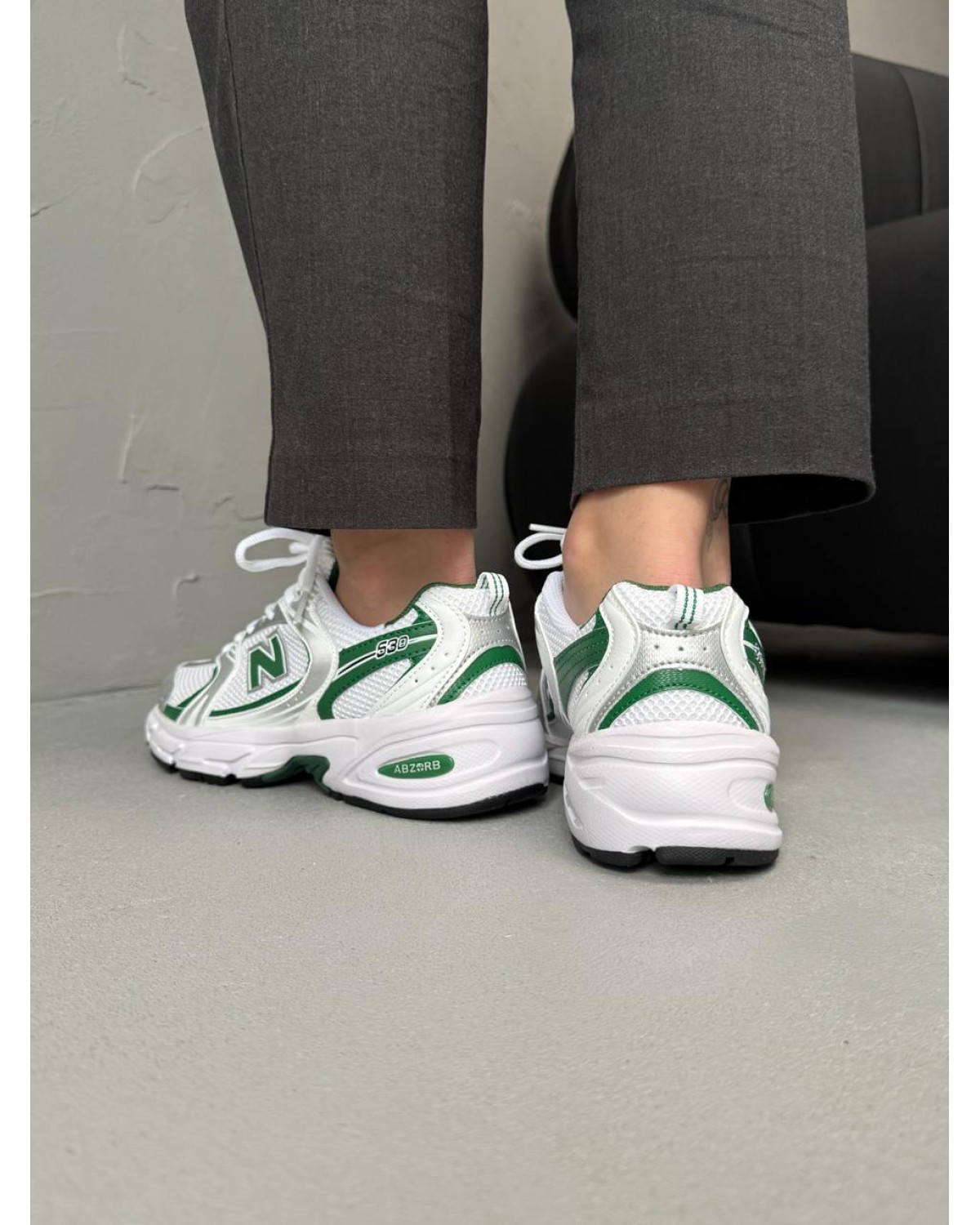 New Balance 530 Silver/Green