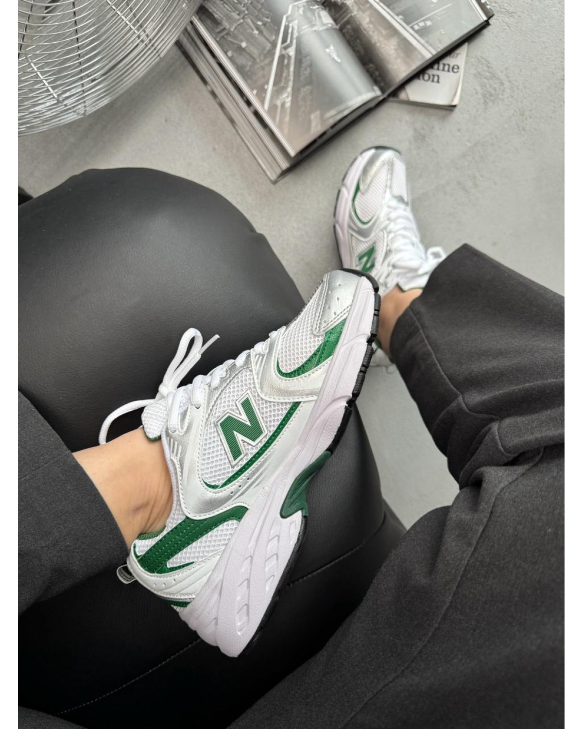 New Balance 530 Silver/Green