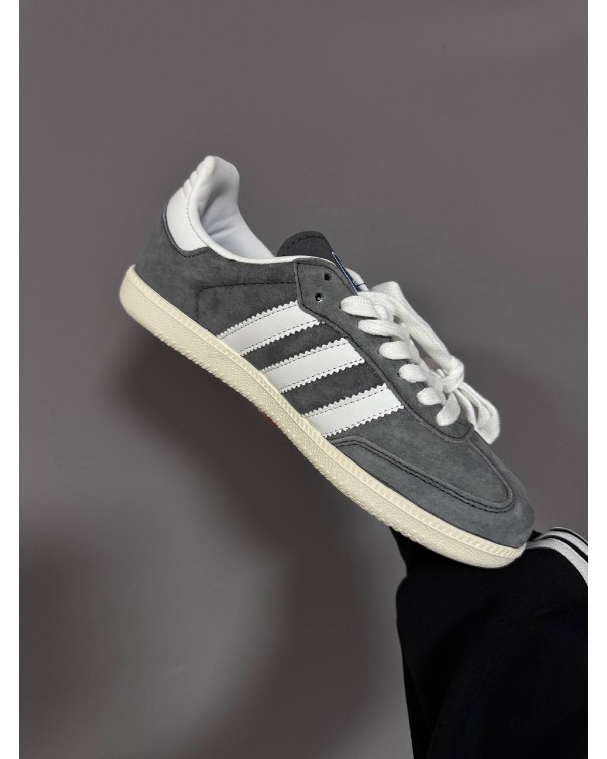 Adidas Samba Grey Suede / White Sole