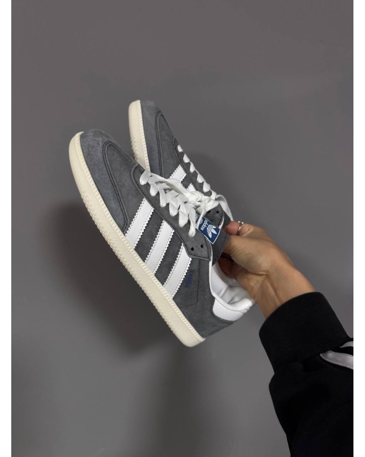 Adidas Samba Grey Suede / White Sole