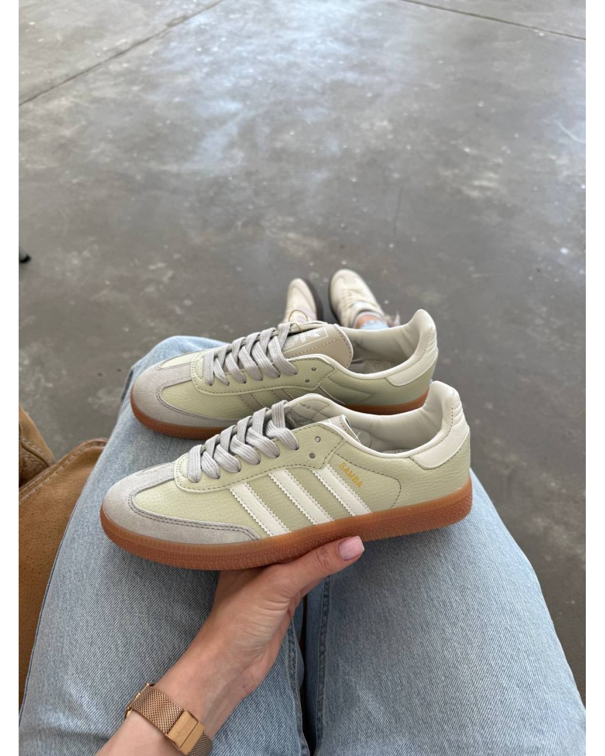 Adidas Samba Mint White
